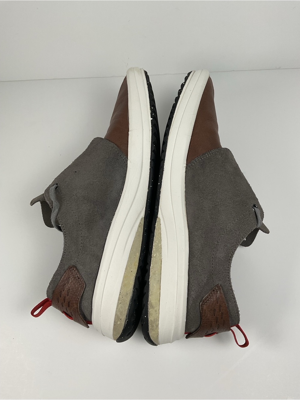 Merrell J19387 Men’s 9.5 Leather Suede Casual Shoes Vibram Brown Gray - Picture 8 of 10